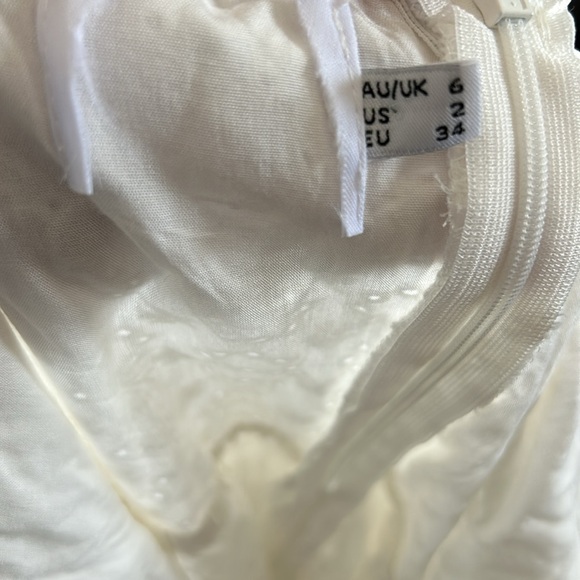 Princess Polly Darso White Puff Sleeve Sweetheart Neck Mini Dress - Picture 10 of 11